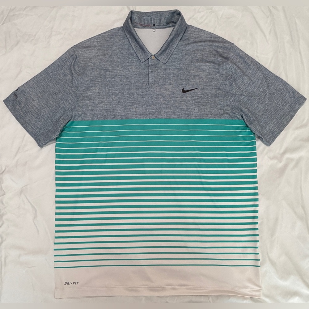 Nike Tiger Woods (TW) Collection Golf Polo Shirt, Dry-Fit, Men’s Size Large